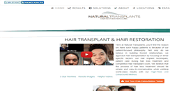 Desktop Screenshot of naturaltransplants.com