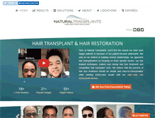 Tablet Screenshot of naturaltransplants.com